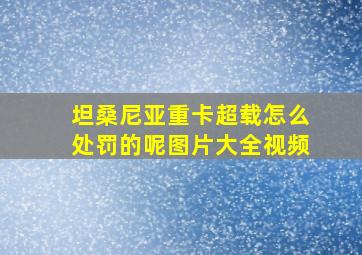 坦桑尼亚重卡超载怎么处罚的呢图片大全视频