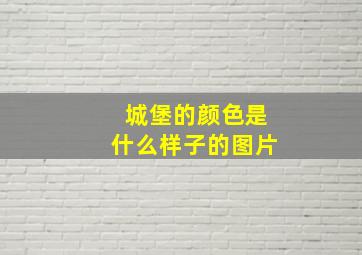 城堡的颜色是什么样子的图片