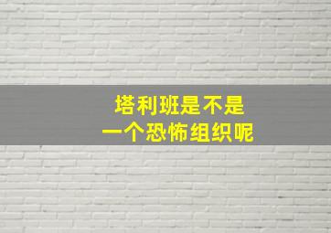 塔利班是不是一个恐怖组织呢