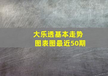 大乐透基本走势图表图最近50期