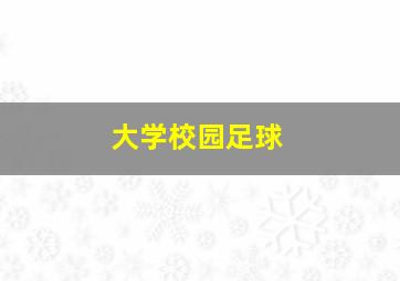 大学校园足球