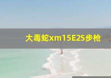 大毒蛇xm15E2S步枪