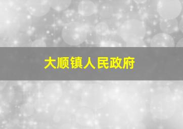 大顺镇人民政府