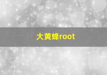 大黄蜂root