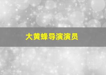 大黄蜂导演演员