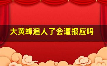 大黄蜂追人了会遭报应吗