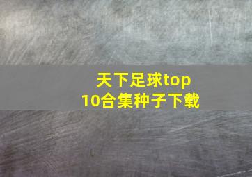 天下足球top10合集种子下载