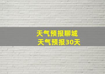 天气预报聊城天气预报30天