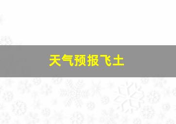 天气预报飞土