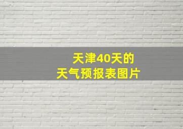 天津40天的天气预报表图片