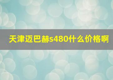 天津迈巴赫s480什么价格啊