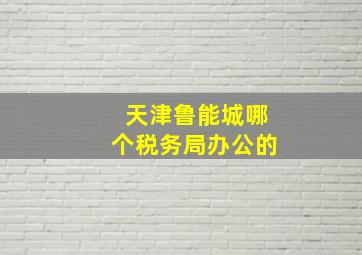 天津鲁能城哪个税务局办公的