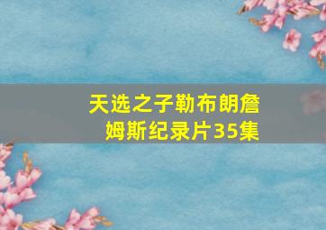 天选之子勒布朗詹姆斯纪录片35集