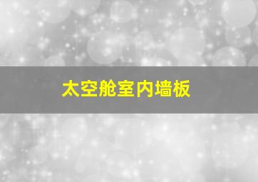 太空舱室内墙板