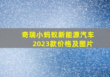 奇瑞小蚂蚁新能源汽车2023款价格及图片