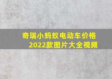 奇瑞小蚂蚁电动车价格2022款图片大全视频