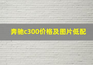 奔驰c300价格及图片低配