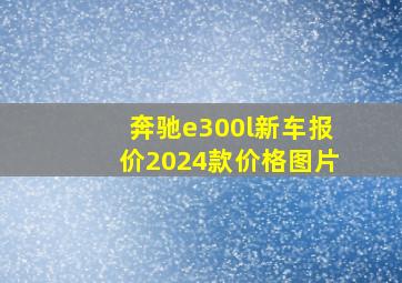 奔驰e300l新车报价2024款价格图片