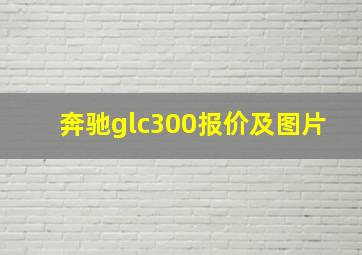 奔驰glc300报价及图片