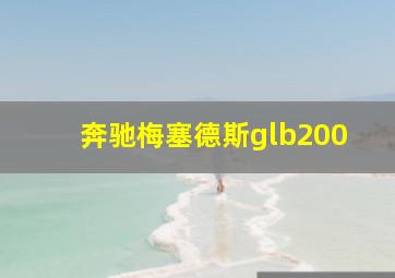 奔驰梅塞德斯glb200