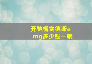 奔驰梅赛德斯amg多少钱一辆