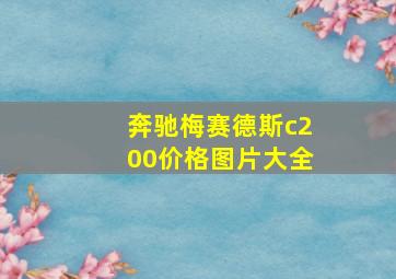 奔驰梅赛德斯c200价格图片大全