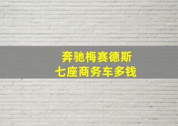 奔驰梅赛德斯七座商务车多钱