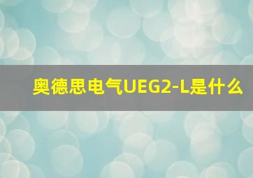 奥德思电气UEG2-L是什么