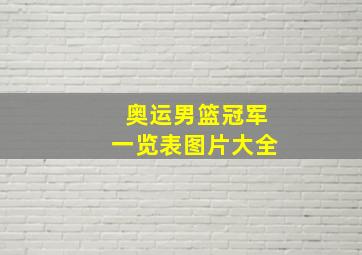 奥运男篮冠军一览表图片大全