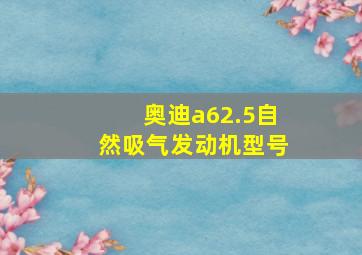 奥迪a62.5自然吸气发动机型号