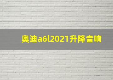 奥迪a6l2021升降音响