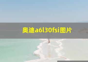 奥迪a6l30fsi图片