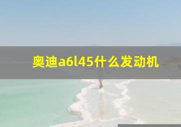 奥迪a6l45什么发动机