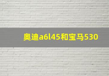 奥迪a6l45和宝马530