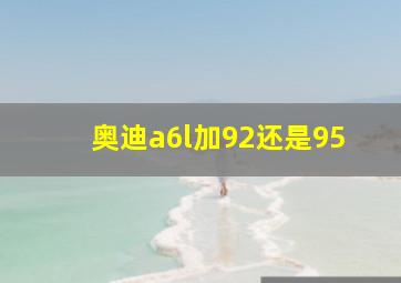 奥迪a6l加92还是95