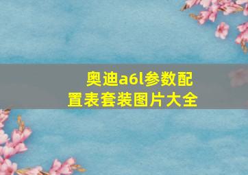 奥迪a6l参数配置表套装图片大全