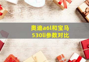 奥迪a6l和宝马530li参数对比