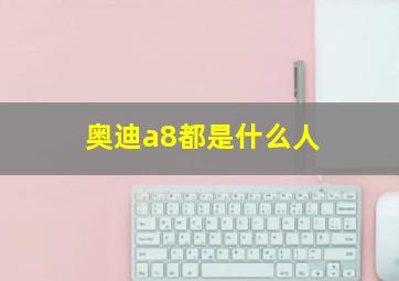 奥迪a8都是什么人