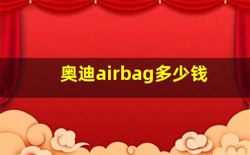 奥迪airbag多少钱