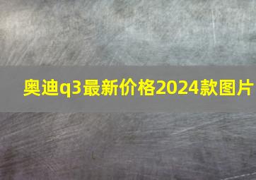 奥迪q3最新价格2024款图片