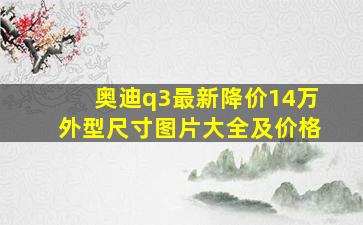 奥迪q3最新降价14万外型尺寸图片大全及价格