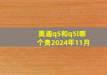 奥迪q5和q5l哪个贵2024年11月