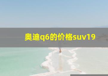 奥迪q6的价格suv19