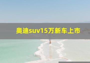 奥迪suv15万新车上市