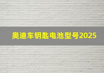 奥迪车钥匙电池型号2025