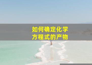 如何确定化学方程式的产物