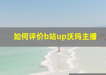 如何评价b站up沃玛主播