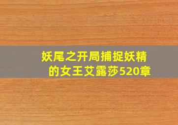 妖尾之开局捕捉妖精的女王艾露莎520章