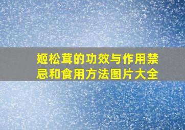 姬松茸的功效与作用禁忌和食用方法图片大全