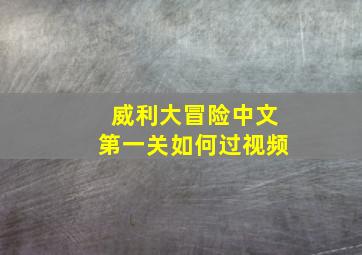 威利大冒险中文第一关如何过视频